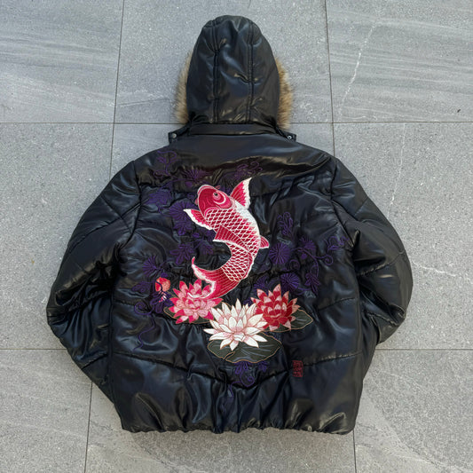 grail GRAIL grail KARAKURIIIII HOODED PUFFFFER - XL