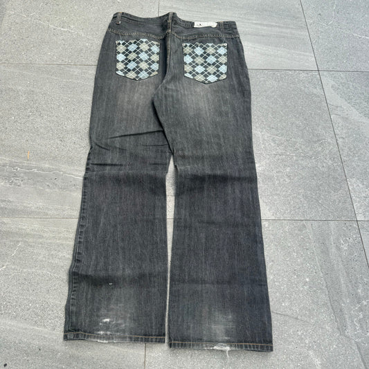 baggggyyy bootcut plaids - 40x34”