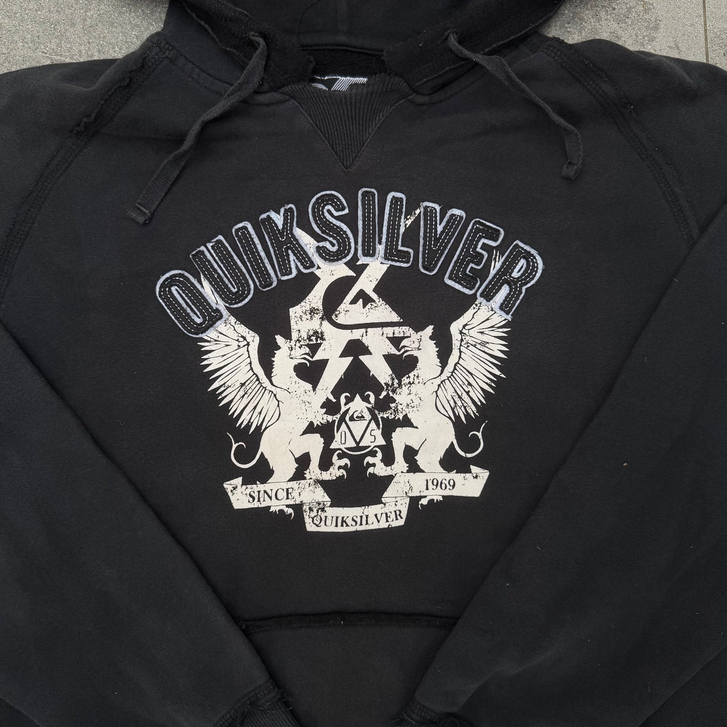 clean af quiksilver hoodie - S