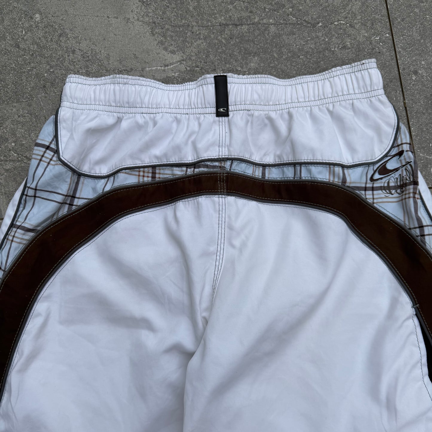 japanese plaid panelled oneills - 33”