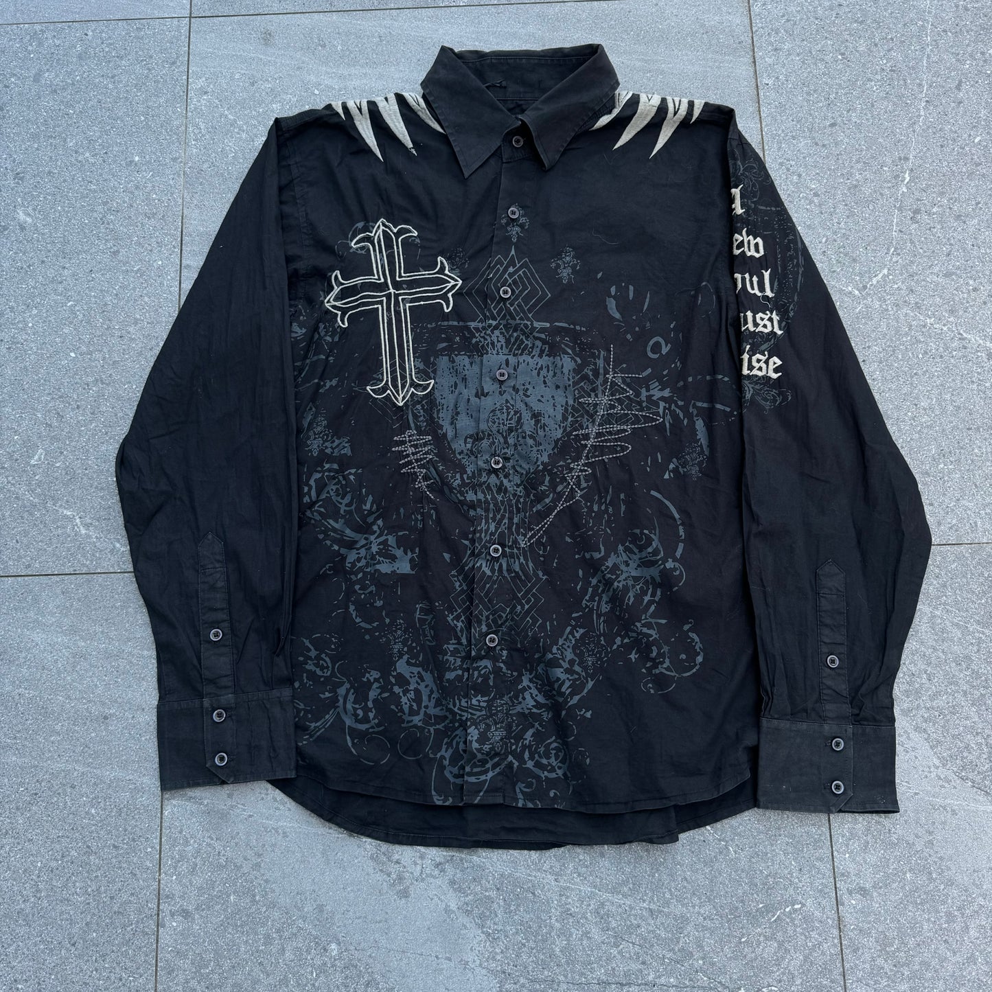 y2k button up - XL