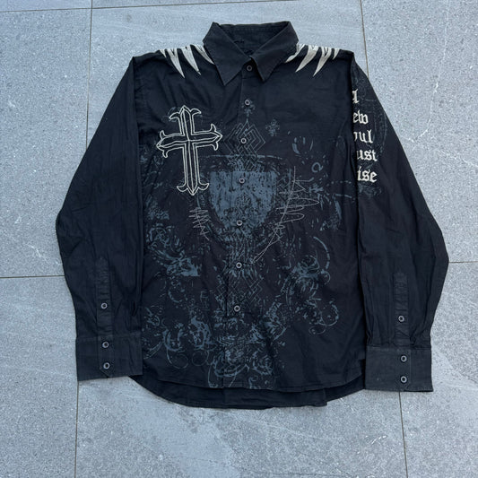 y2k button up - XL