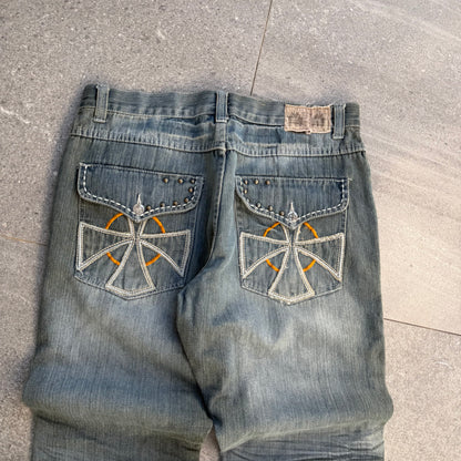 seven souls baggy bootcuts - 36x32”