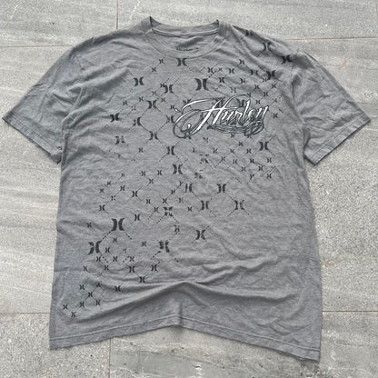 hurley cursive tee - L