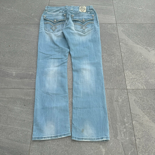 rare rock revival bootcuts - 34x34”