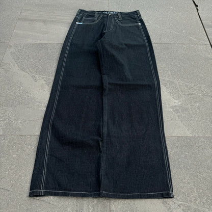 FLOOOODED 5IVE JUNGLE JEANS SO PHAT - 33x34”