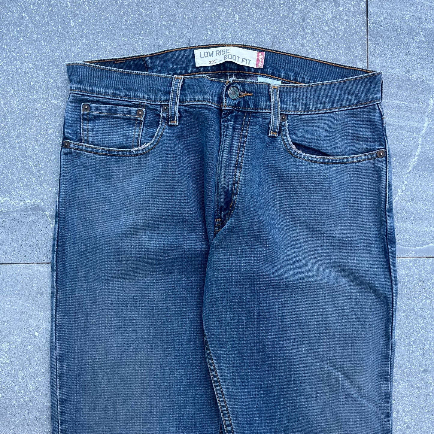 get a discounted pair!! 527 low rise boot fit - 34x36”
