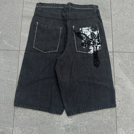 grail karl kani jorts - 34x14.5”