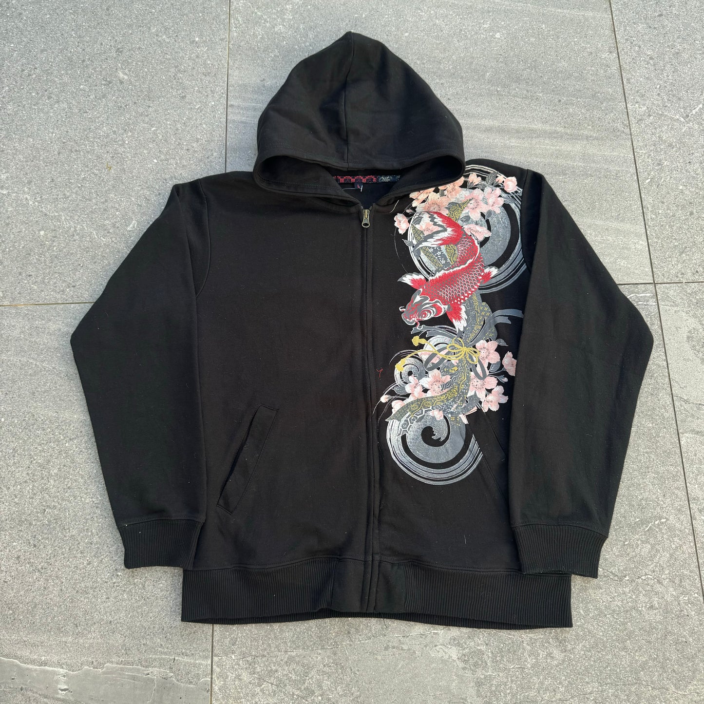 colddddd japanese zip up - S/M