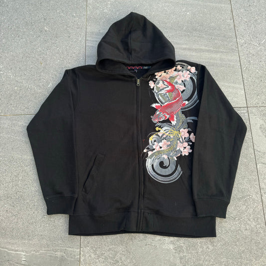 colddddd japanese zip up - S/M
