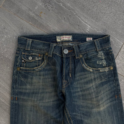 absolutely gorgeous mek faded bootcuts - 34x33”