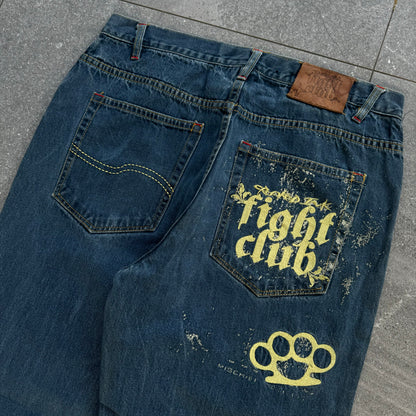 fight club jeans wtf where is my mind oooooooh - 36x32”
