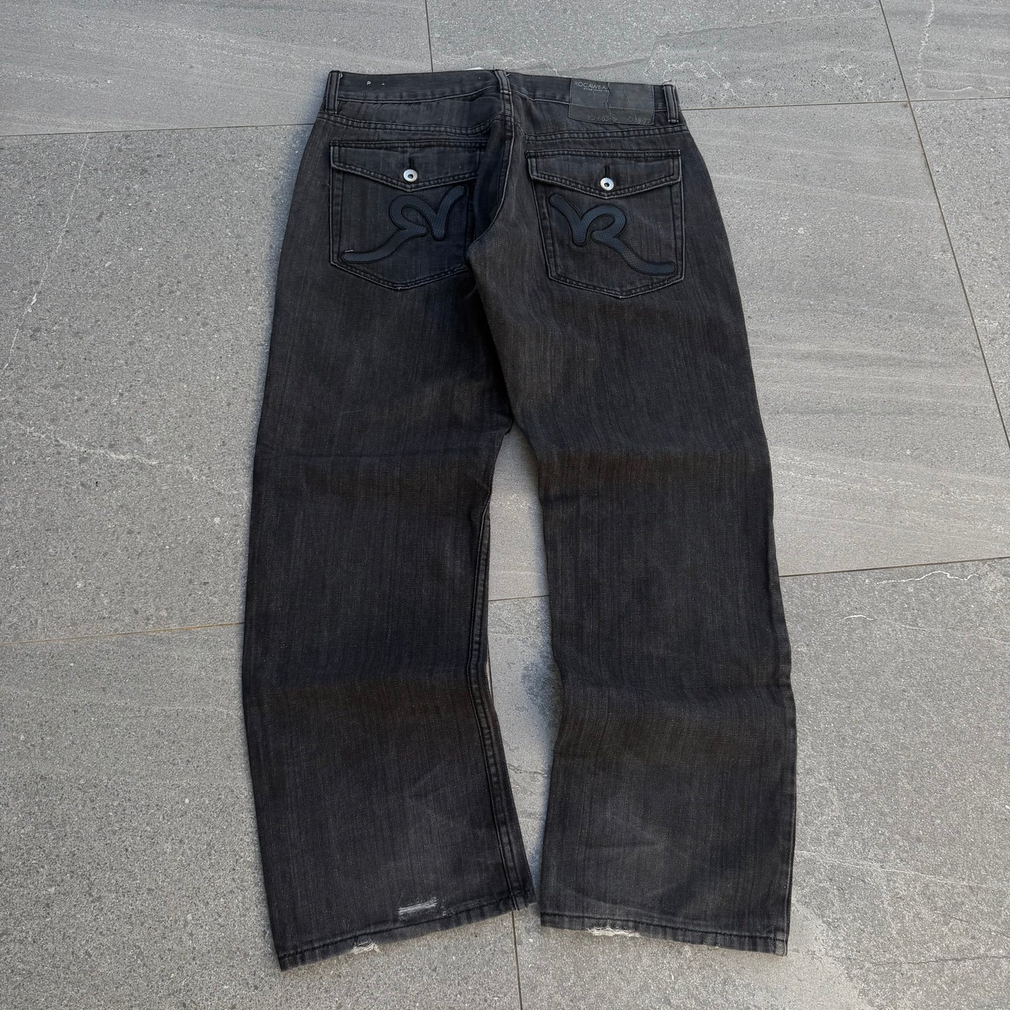 black rocawear bootcuts - 34x30”