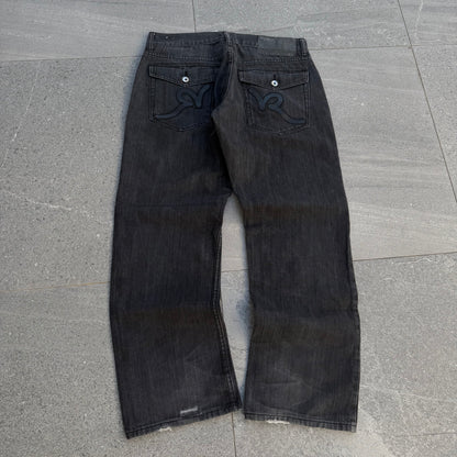 black rocawear bootcuts - 34x30”