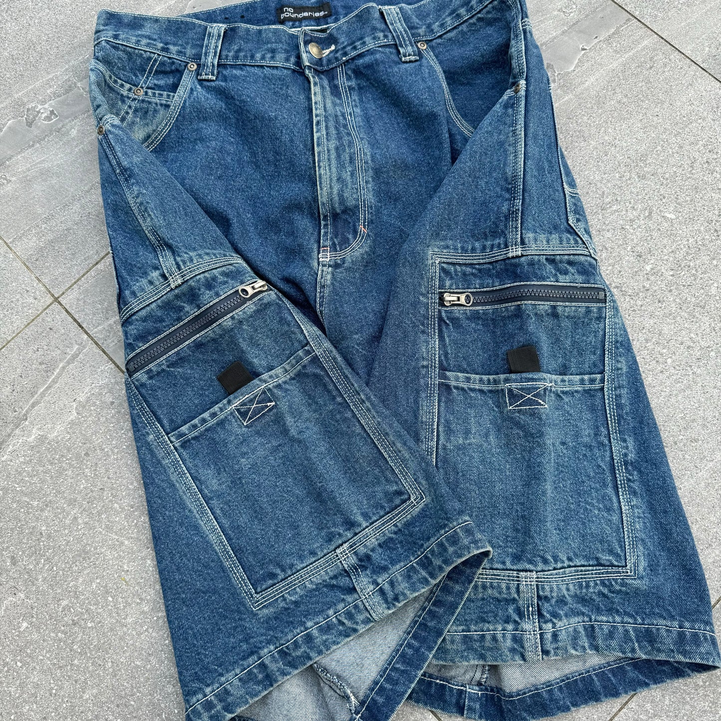 crazy no boundaries jorts - 34”
