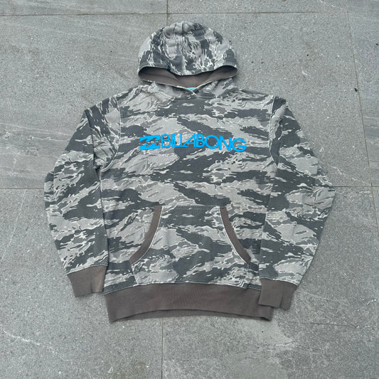 sand camo billabong hoodie - L