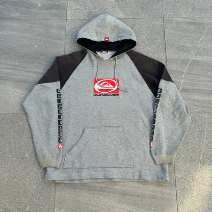 90s quiksilver triple hit hoodie - L