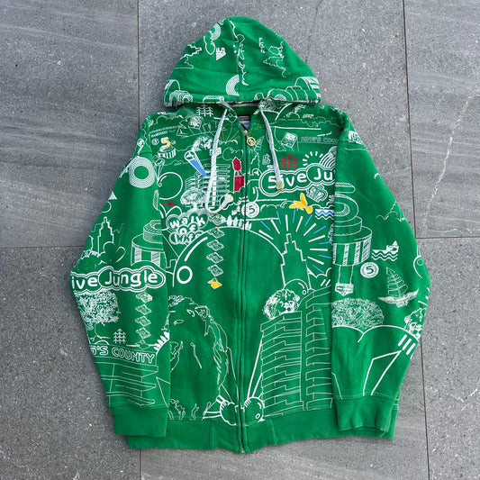 five jungle aop zipup - L