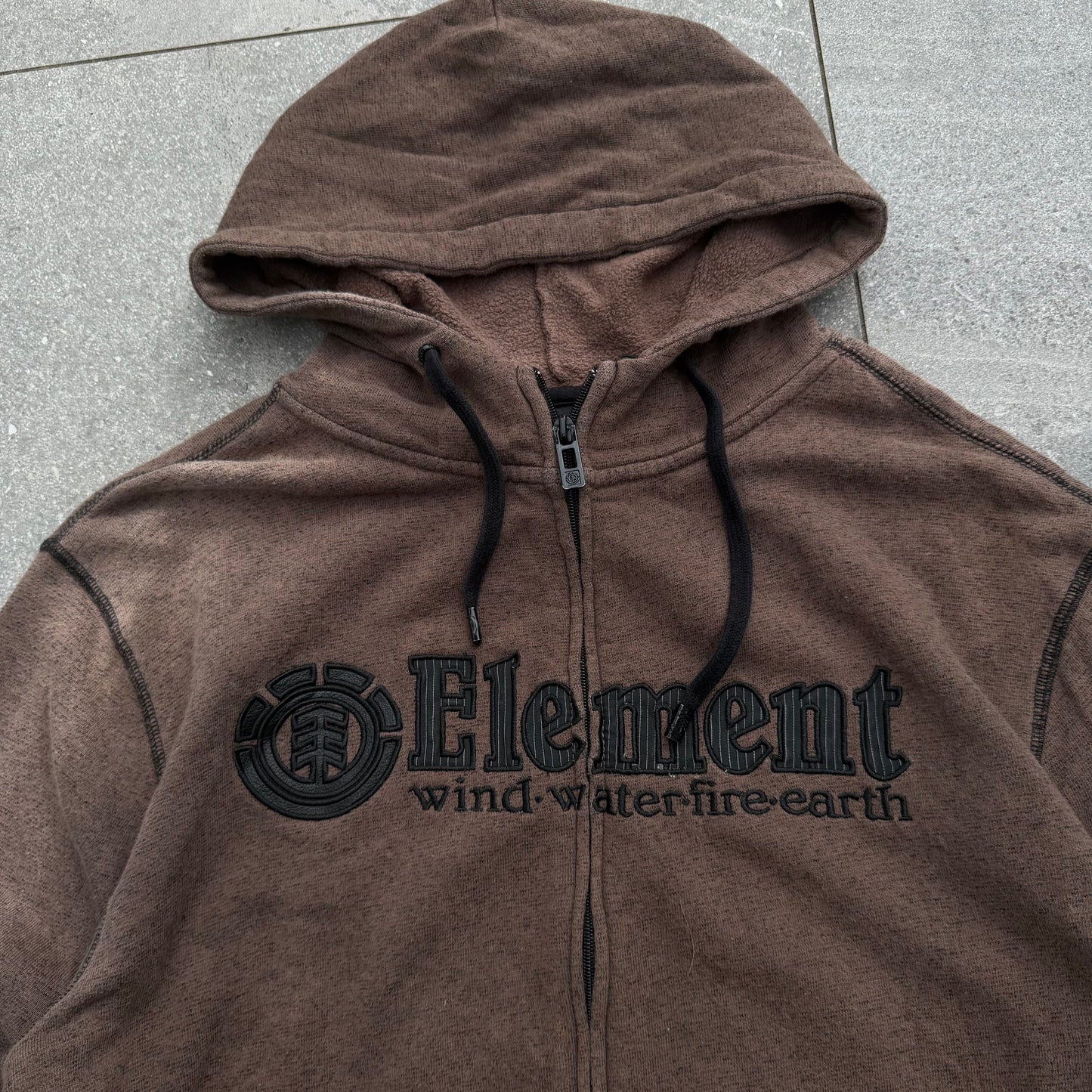 grail element rusty brown zip - M