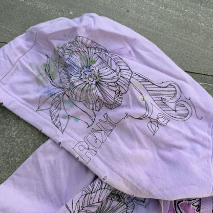 roxy floral hit zip (nicest fabric) - women’s L