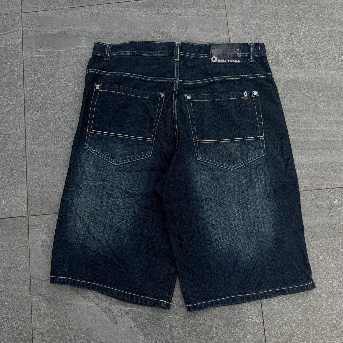 darkwash phat jorts - 40”