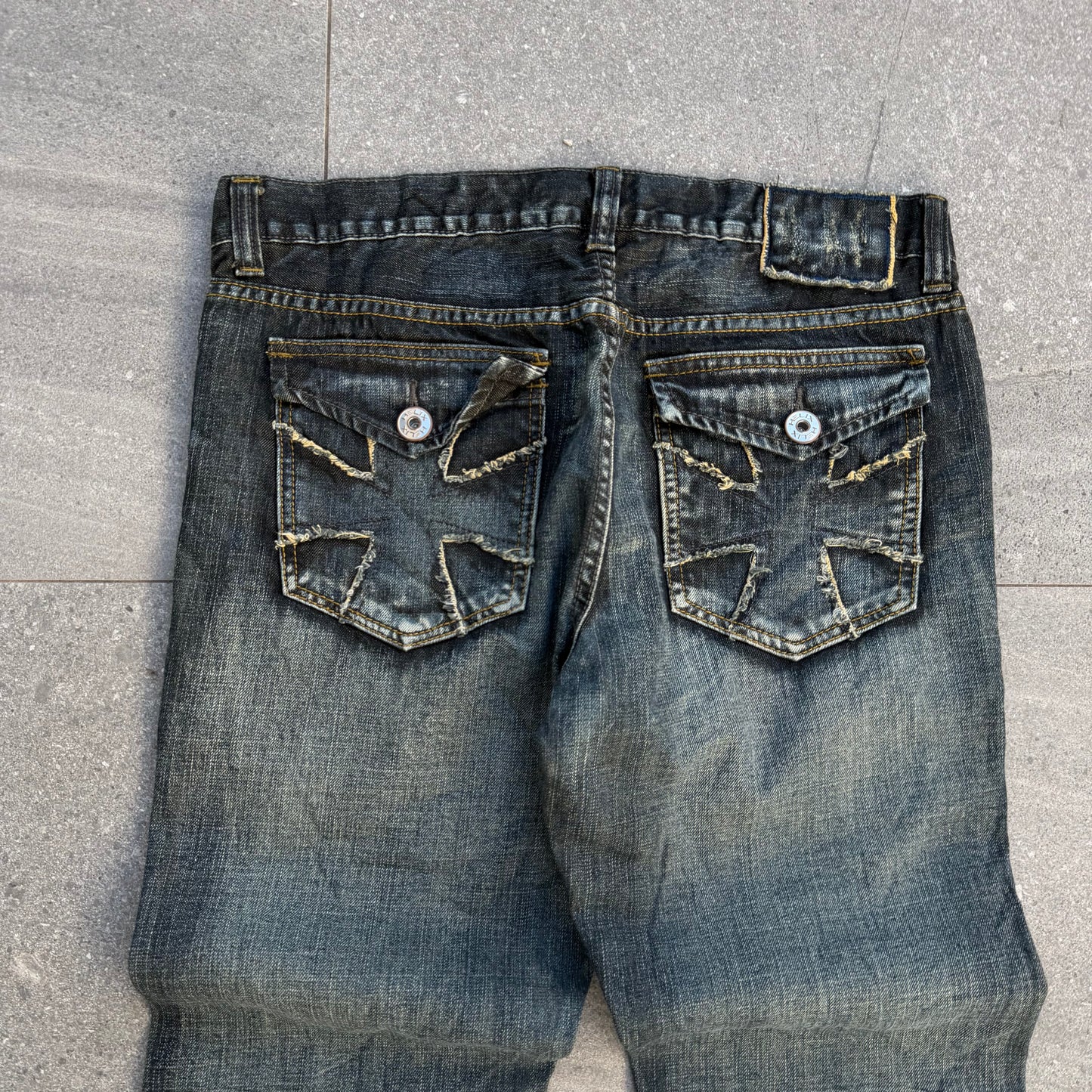 goated helix bootcuts - 36x34”