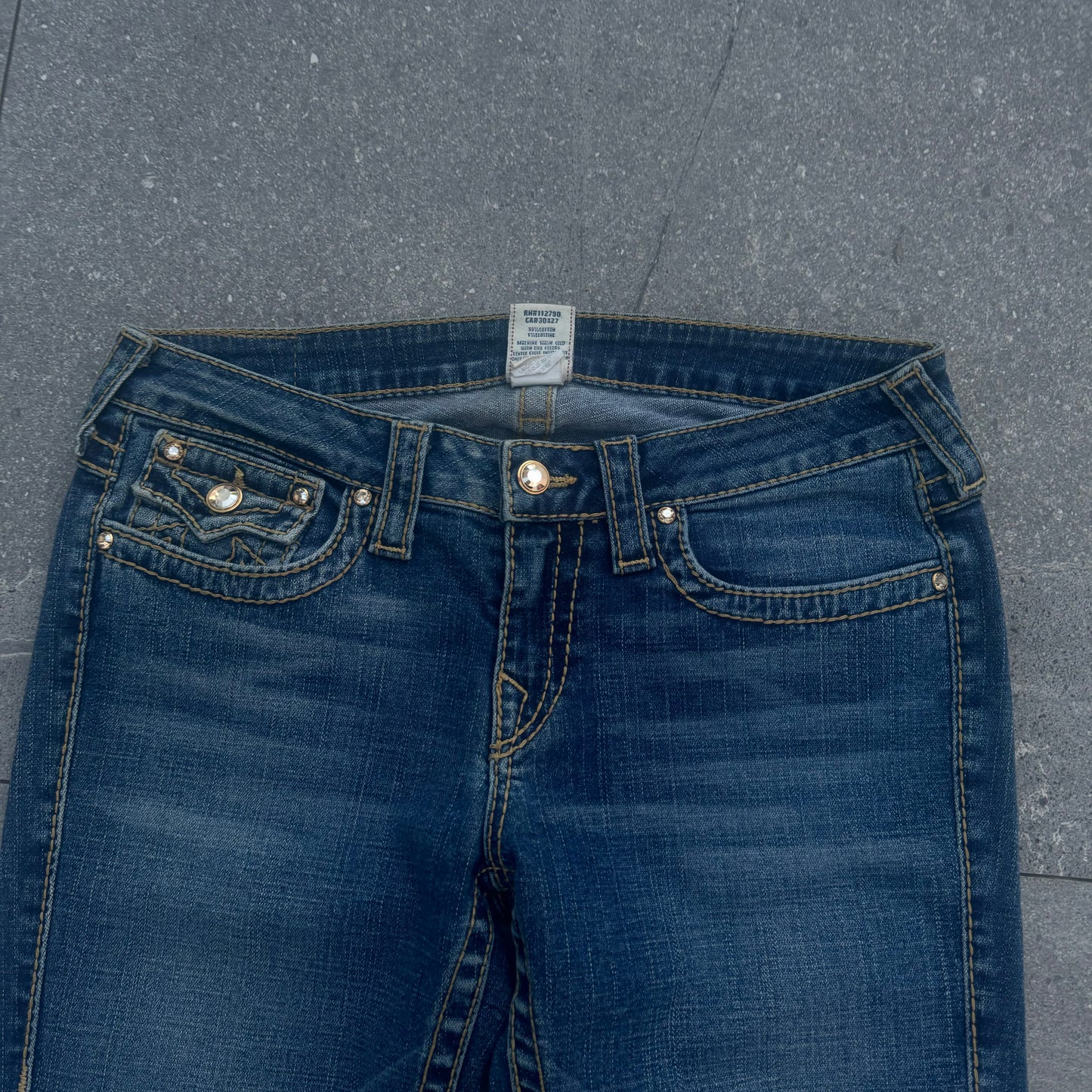 gem embellished truey jeans - 31x31”