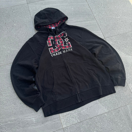 DC plaid hoodie - XL