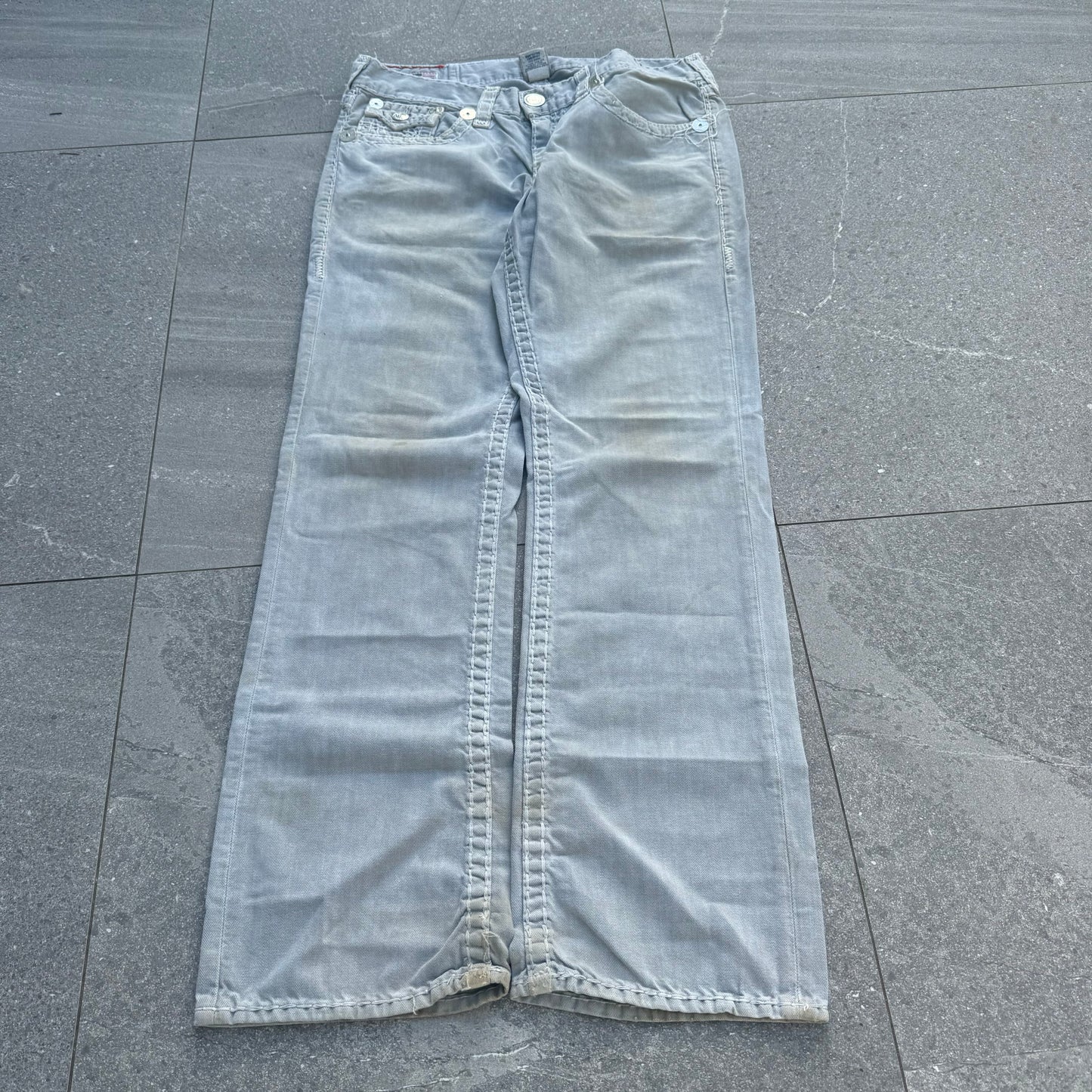 light grey truey bootcut - 34x33”