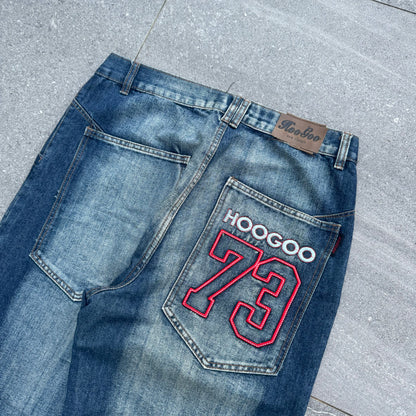 insane hoo jeans - hardest wash - 34x30”