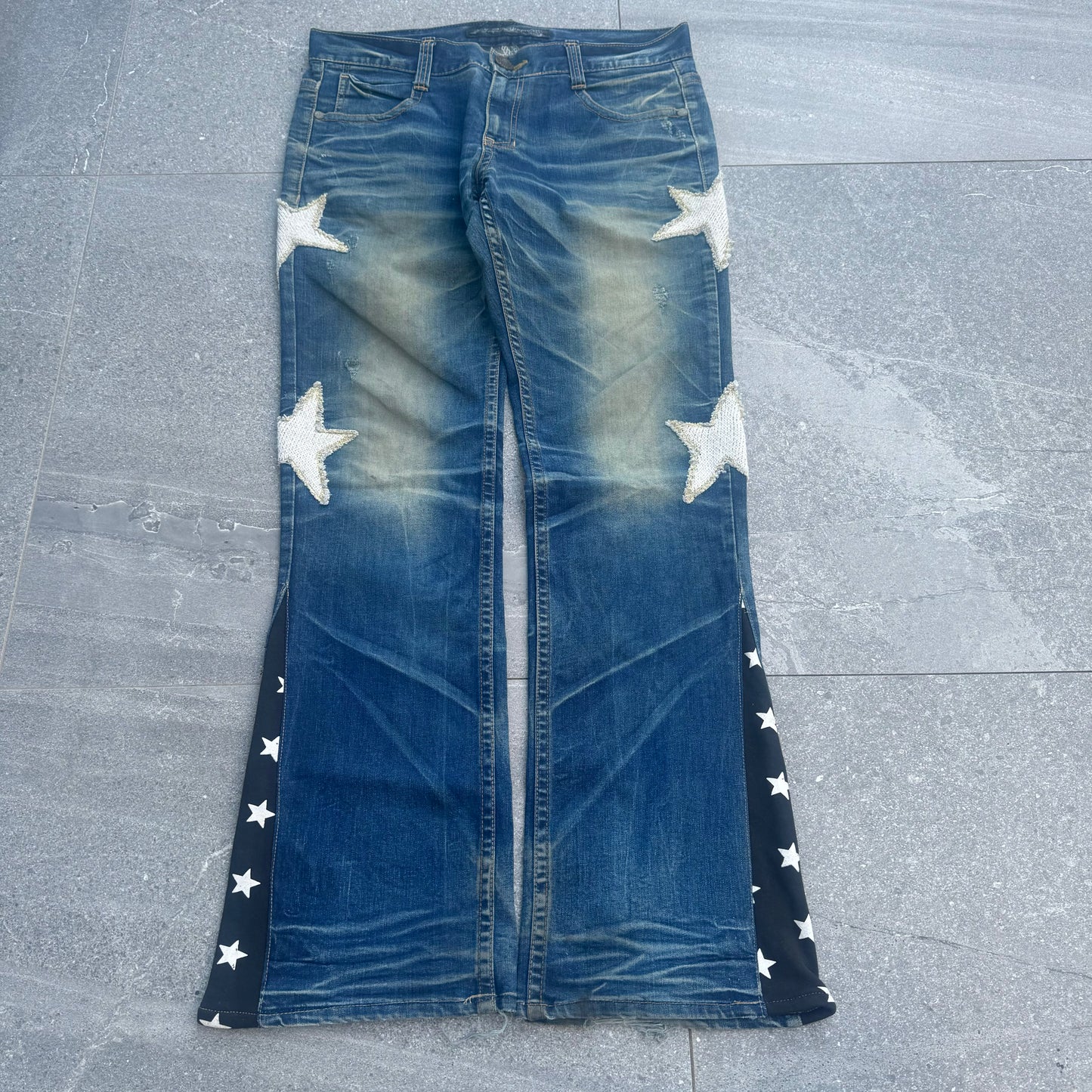 edhardy red pepper flares - 36x34”