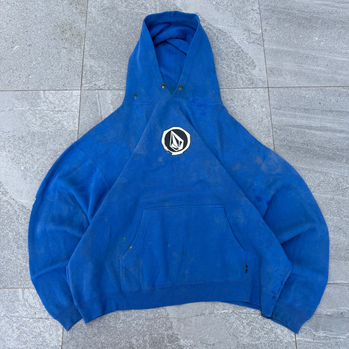 thrashed volcom hoodie - XL