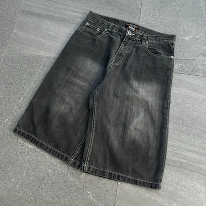 perfect faded black jorts - 34”