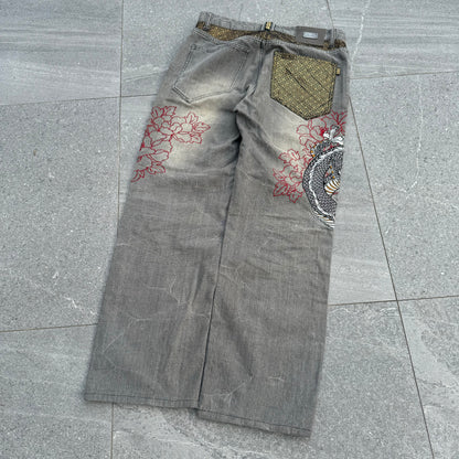 GRAIL karakuri blacklabel jeans - 34x30”