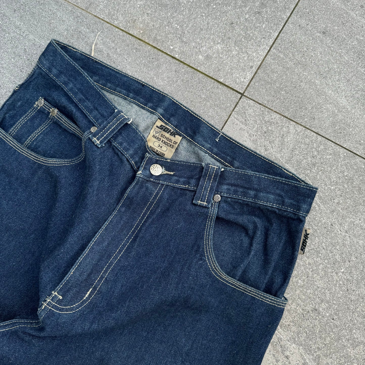 school of hard knocks jeans - 34”