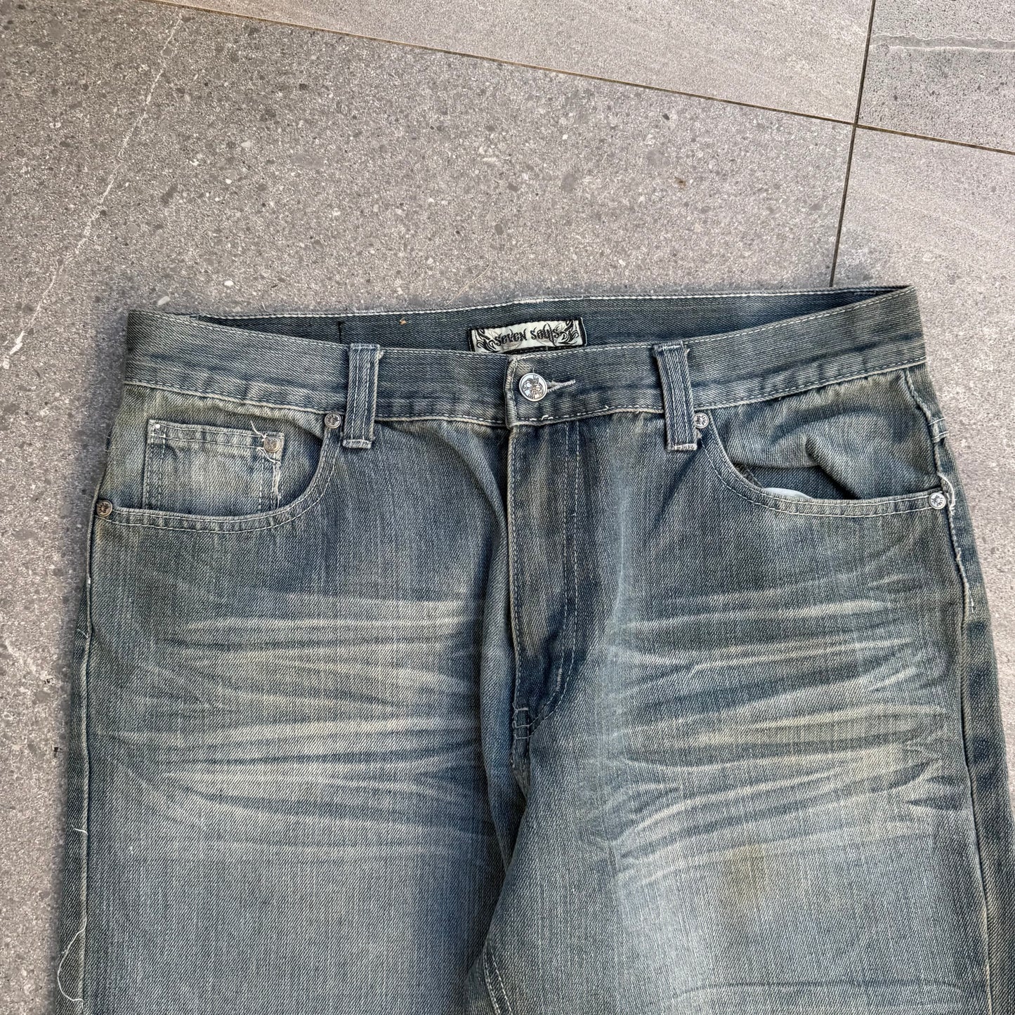seven souls baggy bootcuts - 36x32”