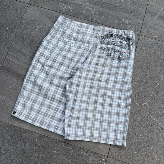 quiksilver plaid shorts - 30”