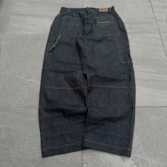 RARE raw denim nike jeans - 36x33”