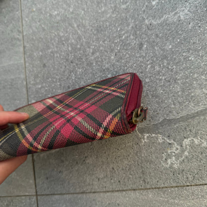 vivienne westwood plaid orb purse