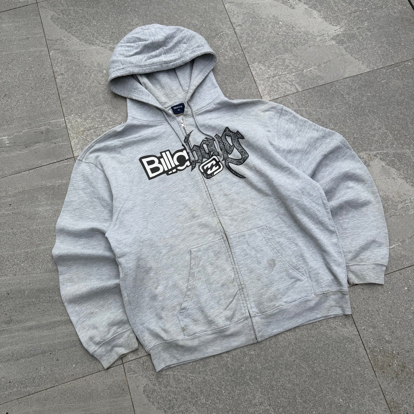 grail billabong double logo hoodie - XL