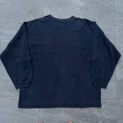 retro quiksilver ribbed knit - L