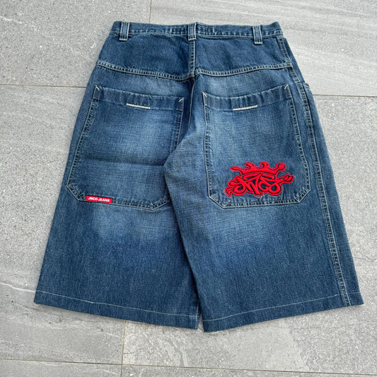 JNCO crown jorts - 34”