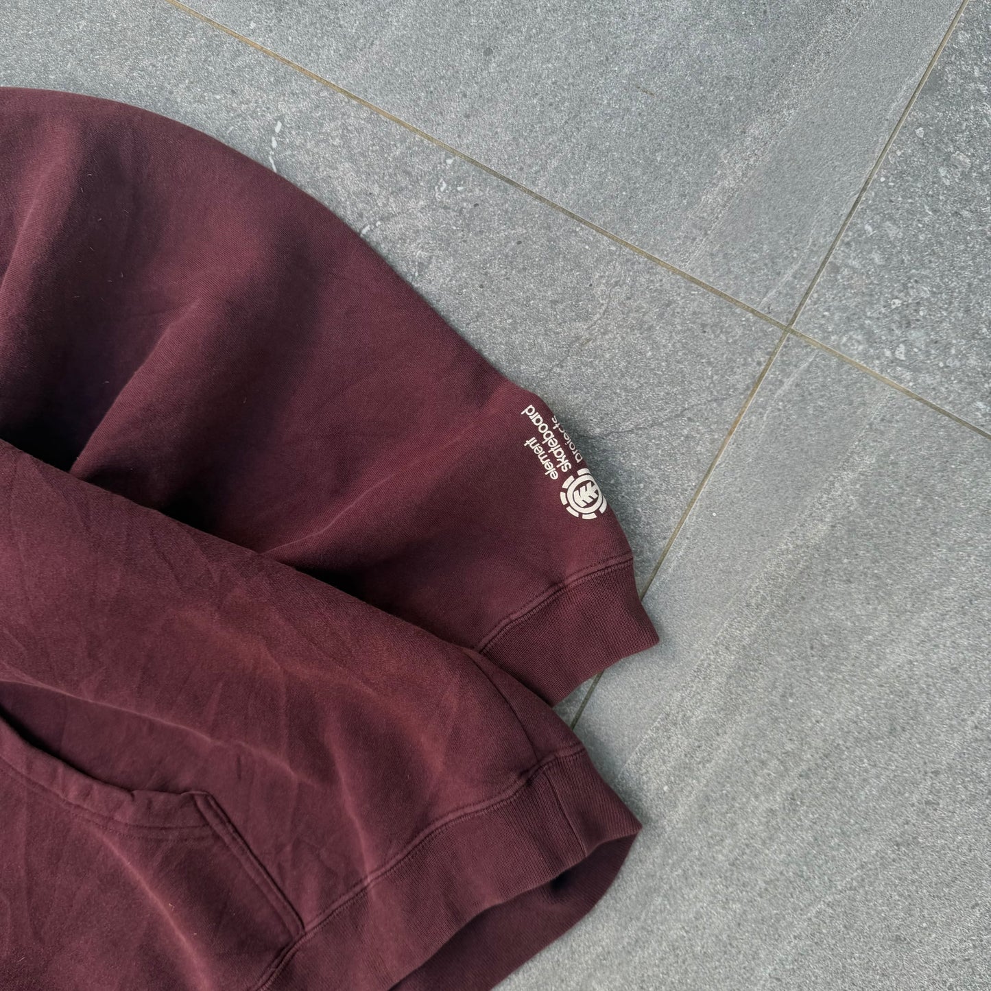 red wine element hoodie - XL