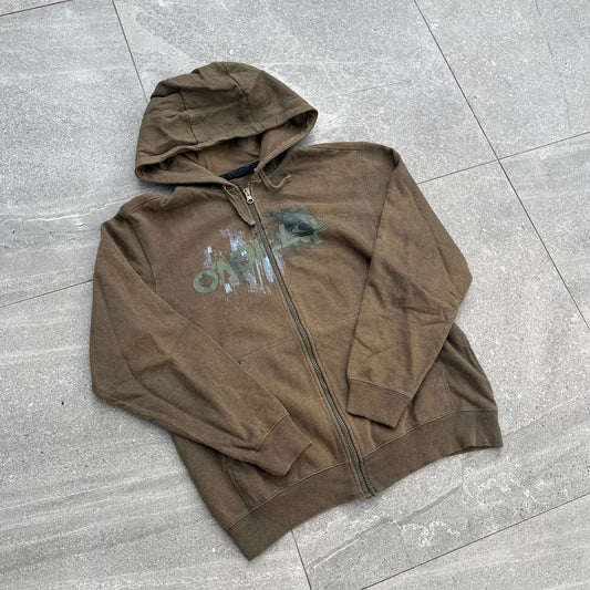 o’neill olive zip up - M