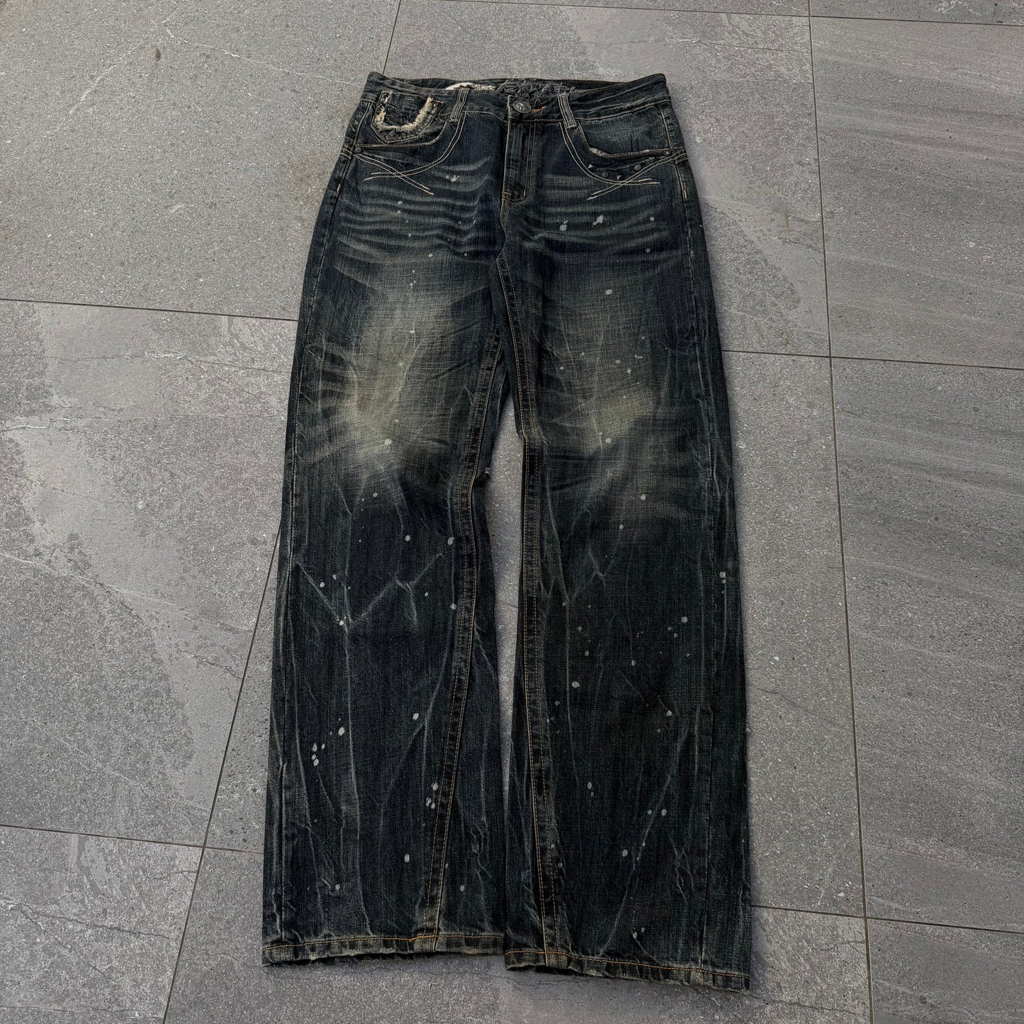 japanese big train skull bootcuts - 32x33”