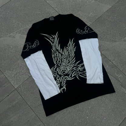rock eagle tribal built in longsleeve - M