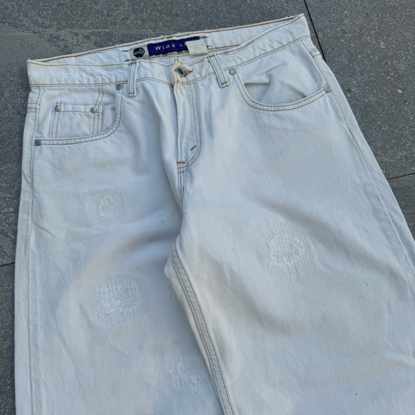 GRAAAAAIL LEVIS SILVERTAB WIDELEGS ****so rare**** 34x29.5”