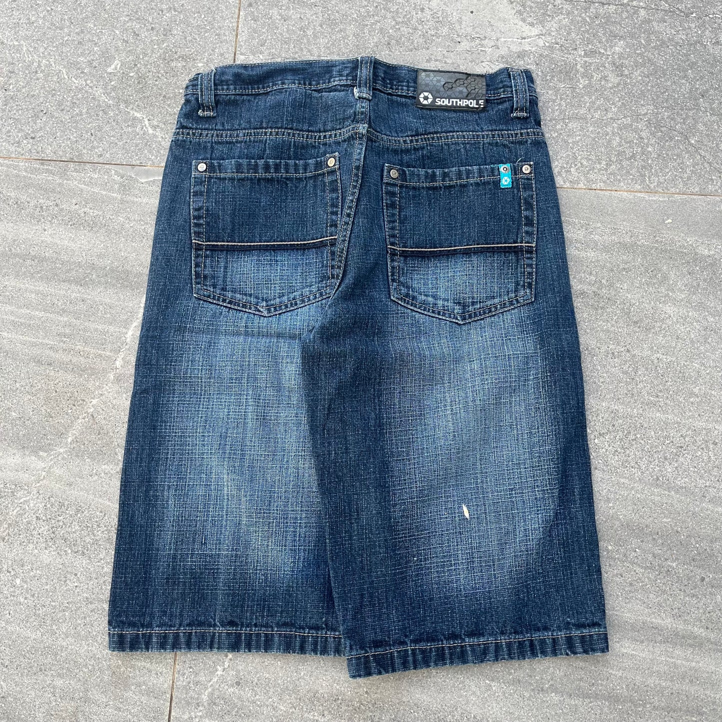 insane dark wash southpole jorts - 30x14”