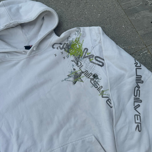 the most 2000s quiksilver hoodie ever - L