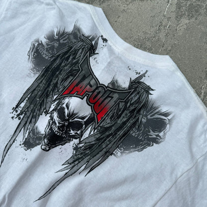tapout winged skull tee - L
